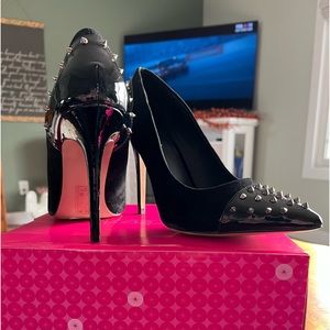 Shoedazzle black with silver stud heels. 5” heel. NWOT. Never worn.